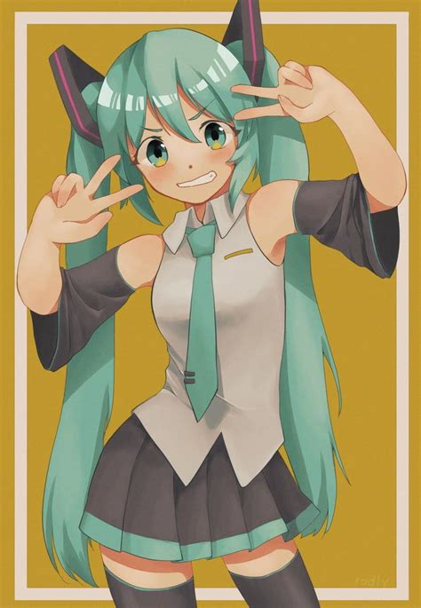 Double Peace Signs Anime Waifu Anime Poses Reference Peace Sign