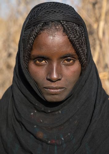 Portrait Of An Afar Tribe Girl With Braided Hair Afar Reg Flickr