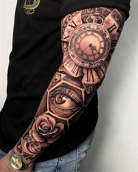 Discover 65 Clock Sleeve Tattoo Latest Thtantai2