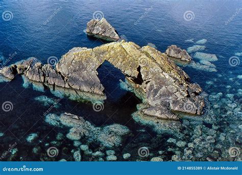 Rocky Sea Arch At A Coastal Location Stock Image Image Of Blue