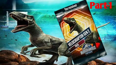 Jurassic World The Game Velociraptor Gen 2 Gen 2 Attack Part 1 Ep 12 Youtube