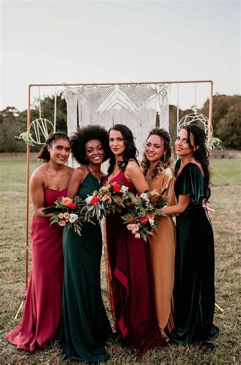 42 Jewel Toned Bridesmaids Dresses For Fall Weddings Weddingomania