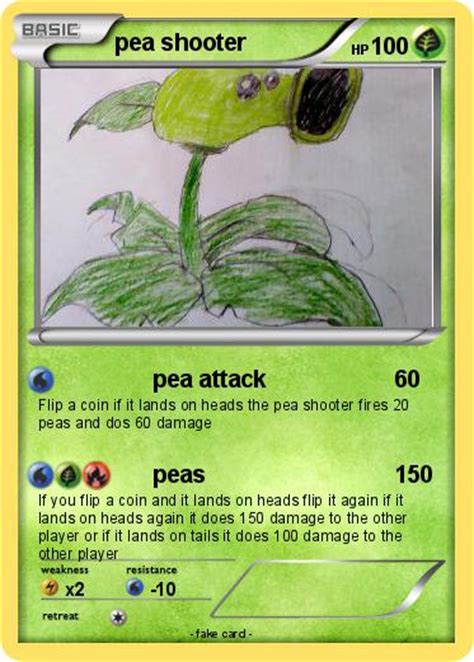 Pokémon Pea Shooter 103 103 Pea Attack My Pokemon Card