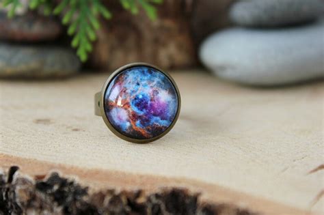 Galaxy Ring Galaxy Jewelry Nebula Ring Space Jewelry Etsy