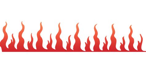 Flame Fire Line Art Clip Art Fire Cliparts Border Png Download 960