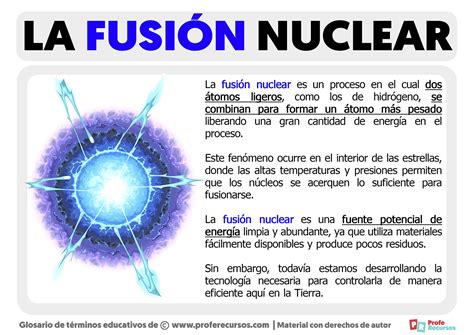¿qué es la fusión nuclear