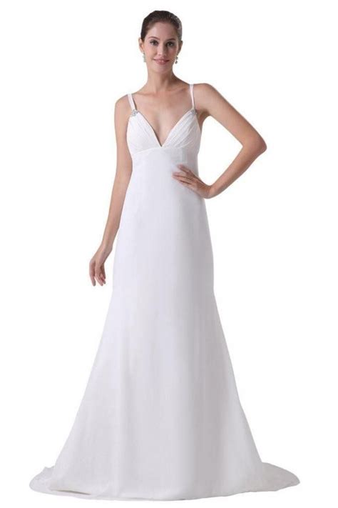 Https://techalive.net/wedding/aline White Spagetti Strap Wedding Dress