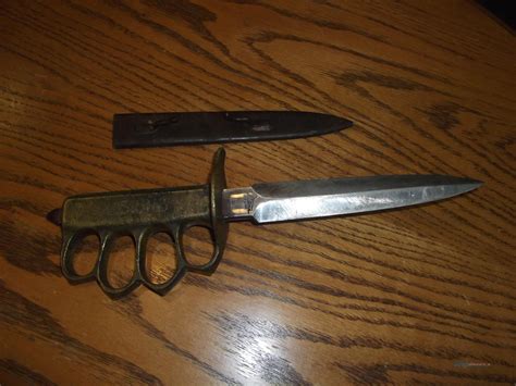 1918 Au Lion Knuckle Trench Knife O For Sale At