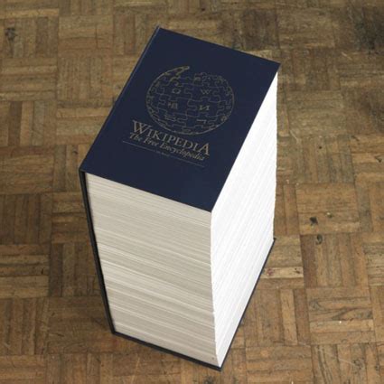 Come sarebbe Wikipedia se fosse un'enciclopedia reale ...