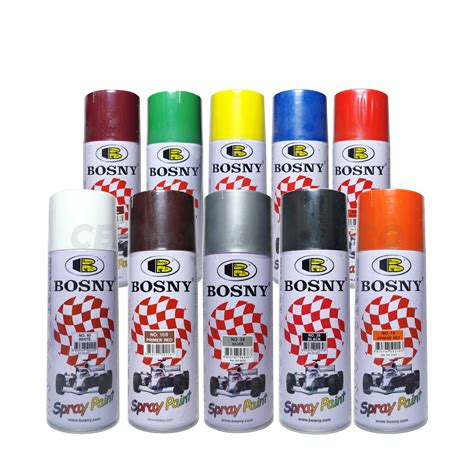 Bosny Premium Aerosol Spray Paint 100 Acrylic Finish Central Build