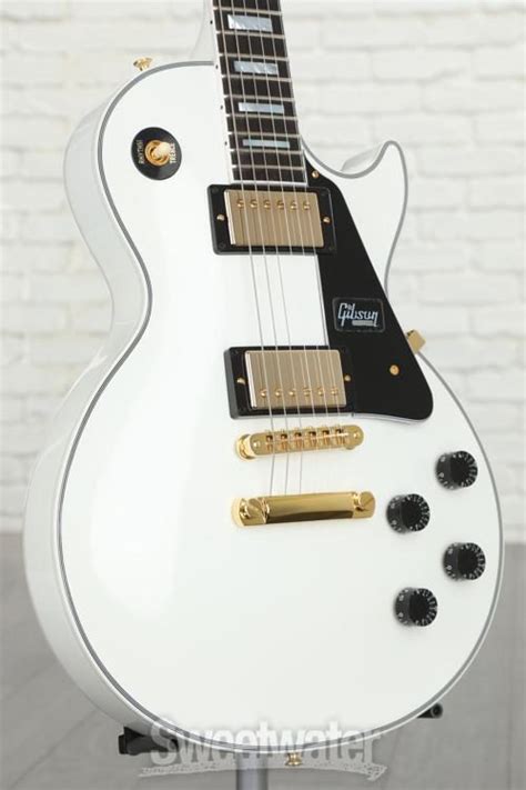 Gibson Les Paul Custom Alpine White Gold Hardware Ubicaciondepersonas