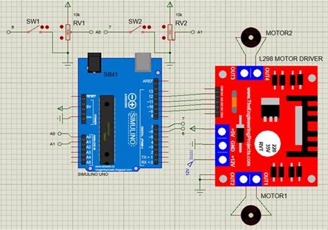 L298n Motor Driver Connection With Arduino Code Circuit Diagram Video