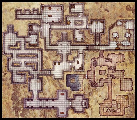 Abandoned Keep 1 Dungeon Maps Fantasy Map Map