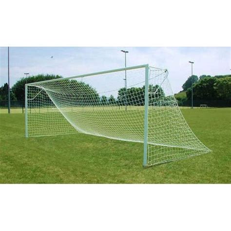 White Aluminum Standnylon Net Movable Football Goal Post Size 24