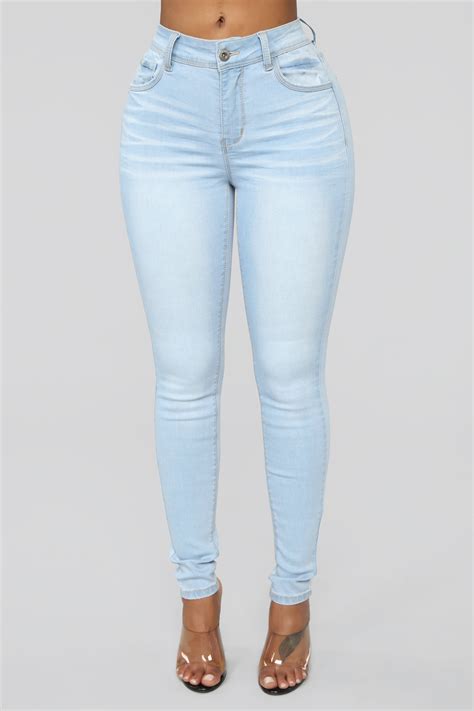 Clarisse Skinny Jeans Light Blue Wash Fashion Nova