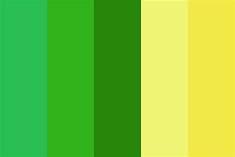 Green And Yellow Day Color Palette Color Palette Yellow Calm Color