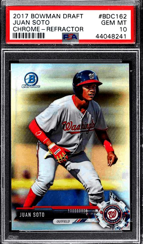#15 red sp, limited to 5 made rookie card pgi 10. Juan Soto Rookie Card - Top 5 Cards and Investment Advice