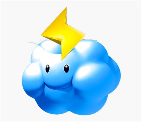 Transparent Mario Cloud Png Mario Thundercloud Png Download Kindpng