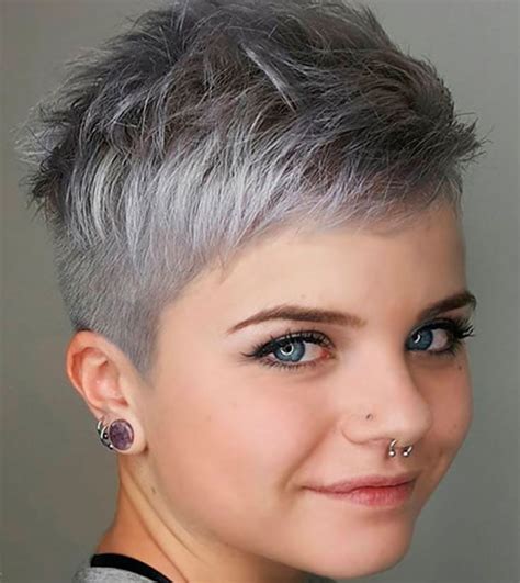 The purple dim shading made here is fascinating. 6 reasons why hair color is gray - HAIRSTYLES