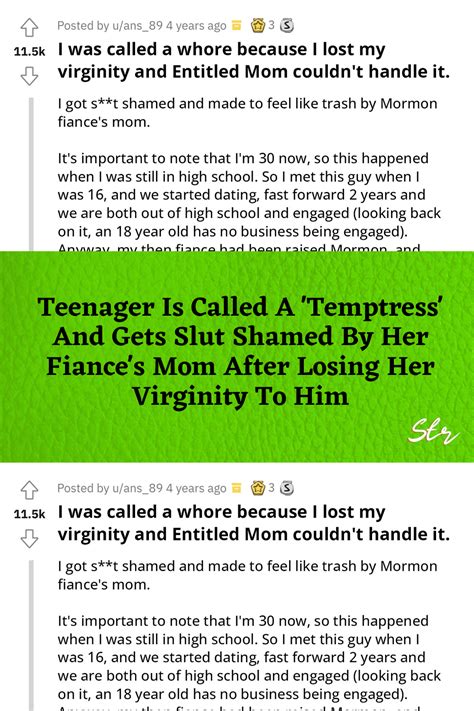 Teenager Is Called A Temptress And Gets Slut Shamed By Her Fiance S Mom