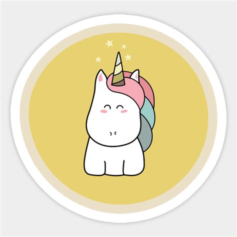 Cute Kawaii Unicorn Unicorn Sticker Teepublic