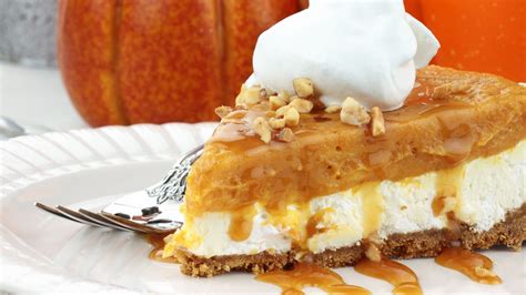 Double Layer Pumpkin Pie Schaer Pumpkin Cheesecake Recipes Pumpkin