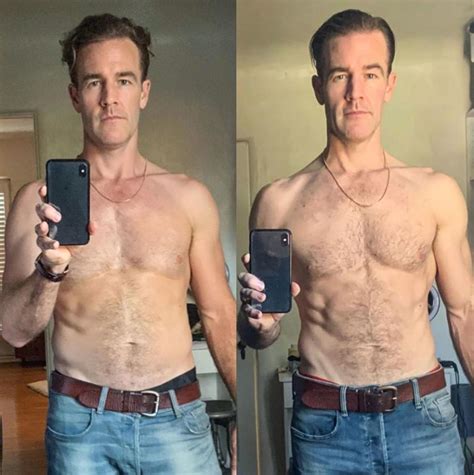 James Van Der Beek Shows Off Toned Abs He Got From Dancing Hours A Day On DWTS In Shirtless