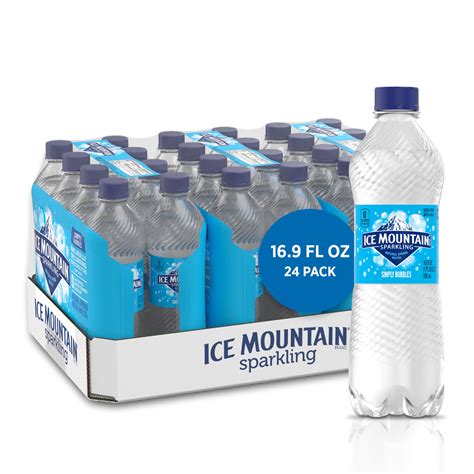 Ice Mountain Sparkling Water Simply Bubbles 169 Oz Bottles 24