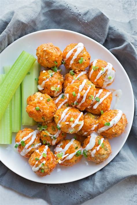 30 Minute Buffalo Chicken Meatballs Recipe Recipes Buffalo Chicken