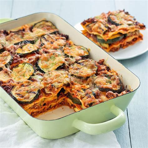 Lasagne Van Courgette Groenten Lasagen Lasagne Recept Gezonde Lasagne