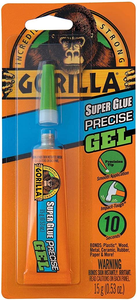 Gorilla Super Glue Precise Gel 15g Clear Pack Of 1
