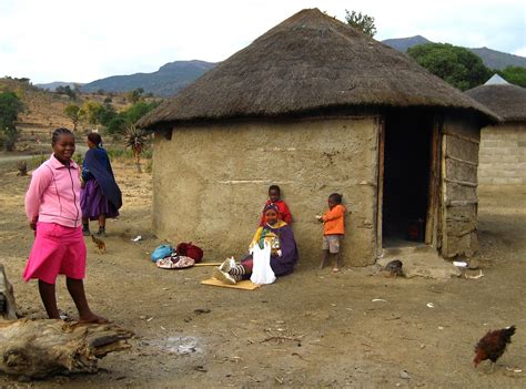 African Village Rural Village Scene In South Africa Ian Nicholson