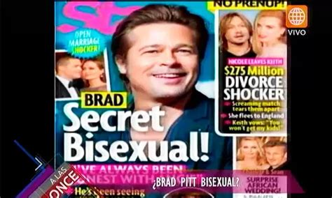 Brad Pitt famosos relacionados a la bisexualidad América Televisión