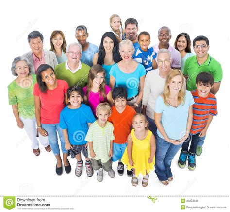 Group Of Diverse People Standing Together Stock Photo Image 45074340