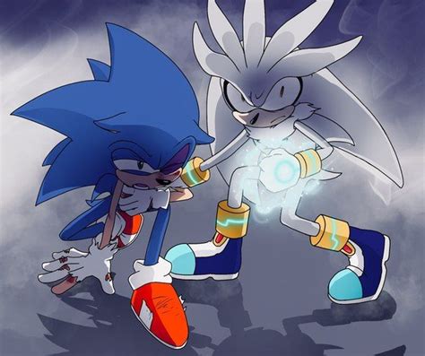 Sonic And Silver Sonic Art Sonic Silver The Hedgehog