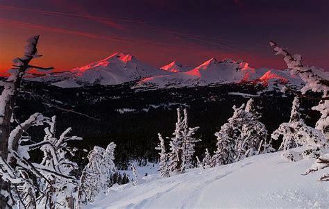 Winter Sunset Hills Amazing Lovely Bonito Sunset Sky Winter
