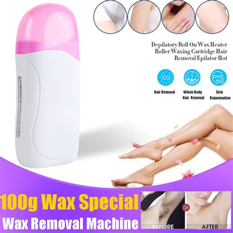 buy epilator roll on depilatory heater wax warmer roller waxing paper body hair removal machine