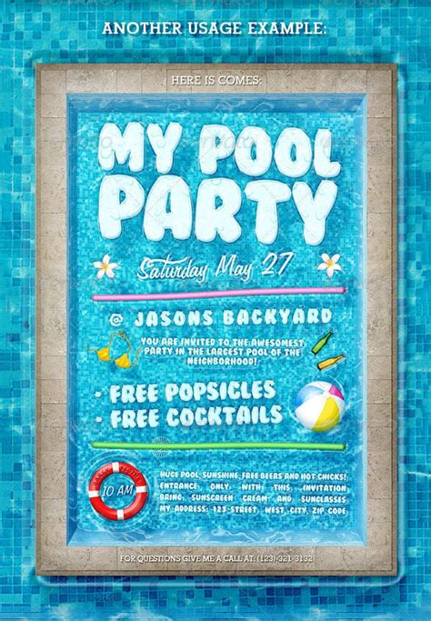 Free Printable Pool Party Invitations Templates 2023 Calendar Printable