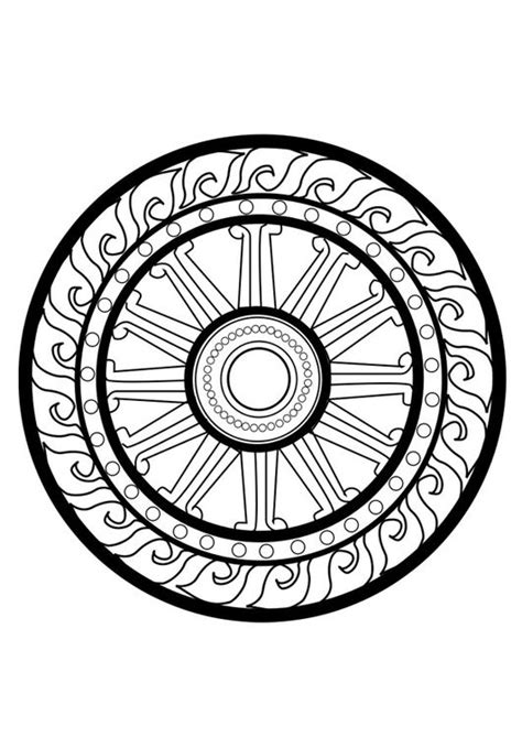 Select any color your want by clicking on the color wheel tool, each time you select a color, hex color code will displayed in the box. Coloring page dharma wheel | Dharma wheel, Coloring pages, Dharma
