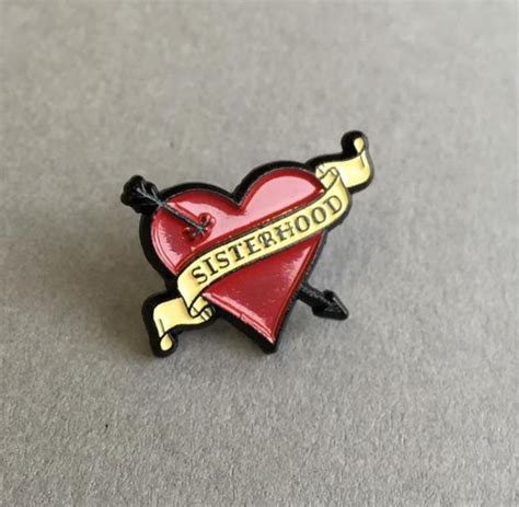 sisterhood feminist enamel pin badge manchester wi etsy uk feminist enamel pins enamel pin