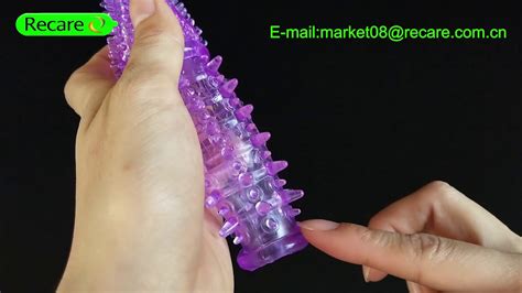 Hot Fashion Sex Spike Reusable Penis Sleeve Condom Magic Male Silicone