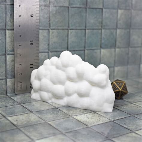 This Miniature Cloud Wall Terrain Miniature For Tabletop Miniature And