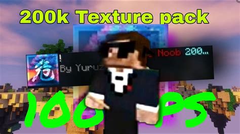 El Mejor Texture Pack Para Minecraft Pvp Bedlessnoob 200k Pack Youtube