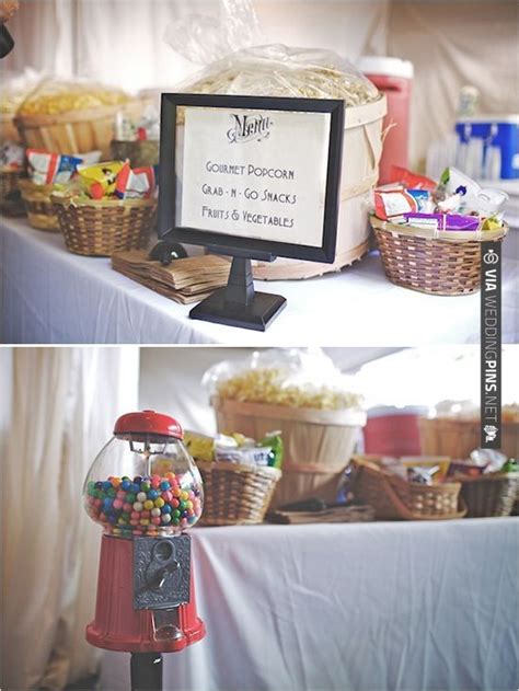 Wedding Snack Table Via Weddingpinsnet Wedding Snacks Wedding