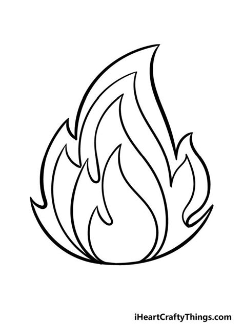 25 Easy Flames Drawing Ideas How To Draw Flames 2023