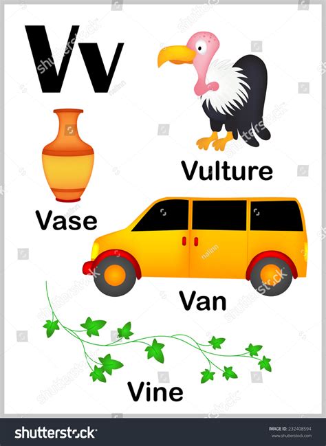 Maybe you would like to learn more about one of these? Cute Colorful Alphabet Letter V Set Stock Vector 232408594 ...