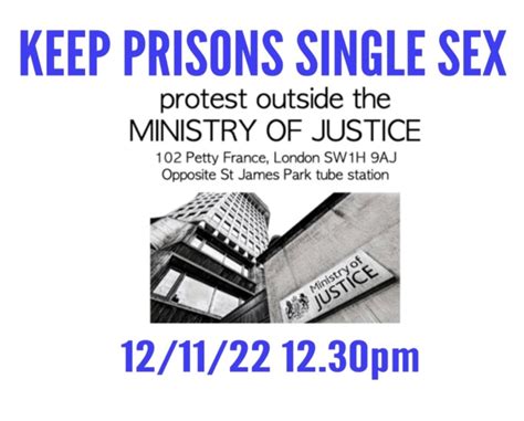 Keep Prisons Single Sex Protest At The Ministry Of Justice Tomorrow Mumsnet