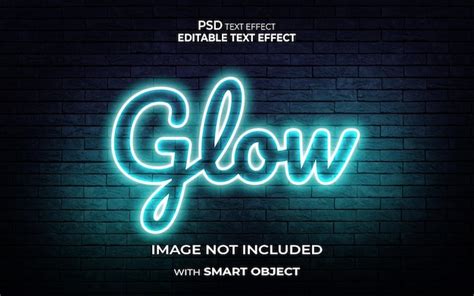 Premium Psd Glow Text Effect