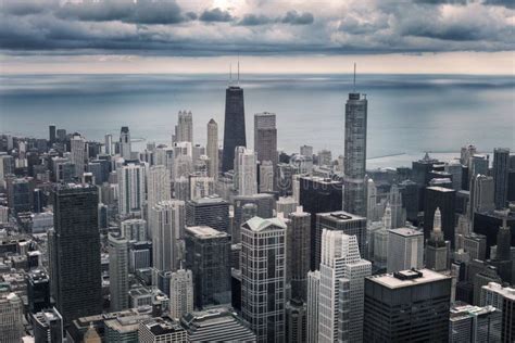Chicago Cityscape View Stock Photo Image Of America 74503858