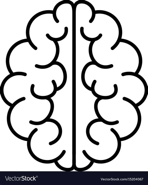 Brain Icon Mind Symbol Royalty Free Vector Image